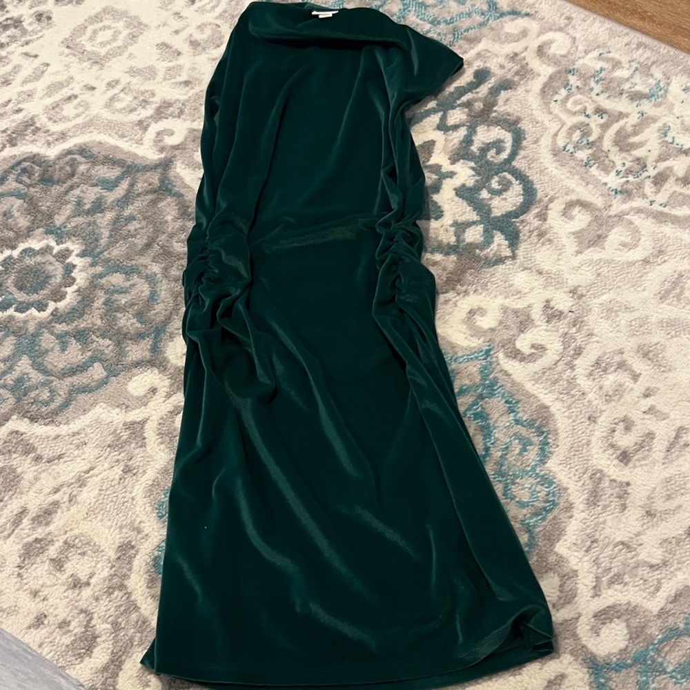 a new day One Shoulder Green Dress